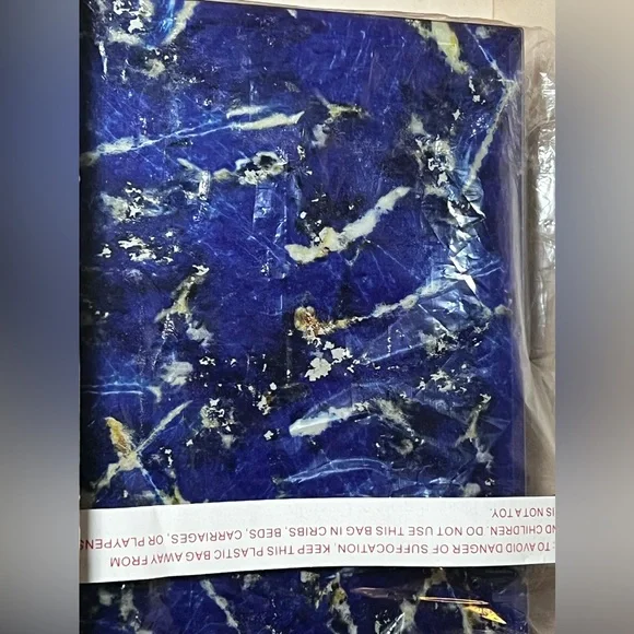 Lola Rose London Nikki Xx Lapis blue marble glass jewelry box - Picture 2 of 7